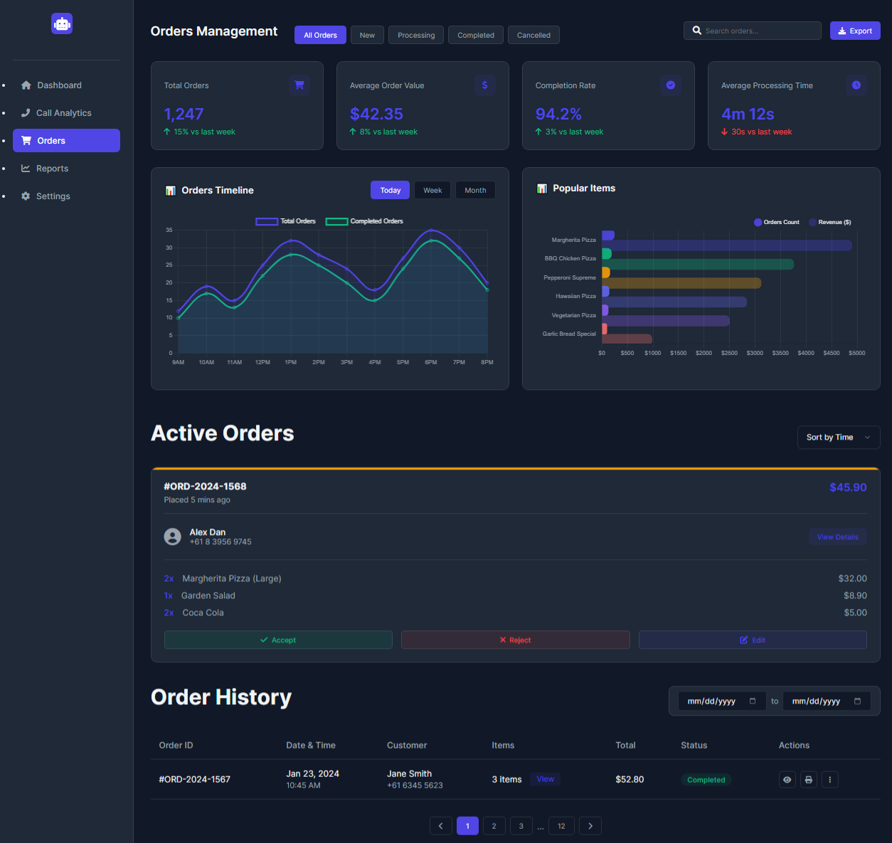 Order Management Preview